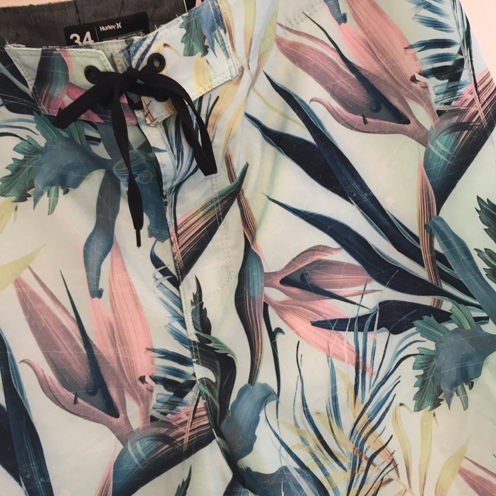Hurley board shorts.